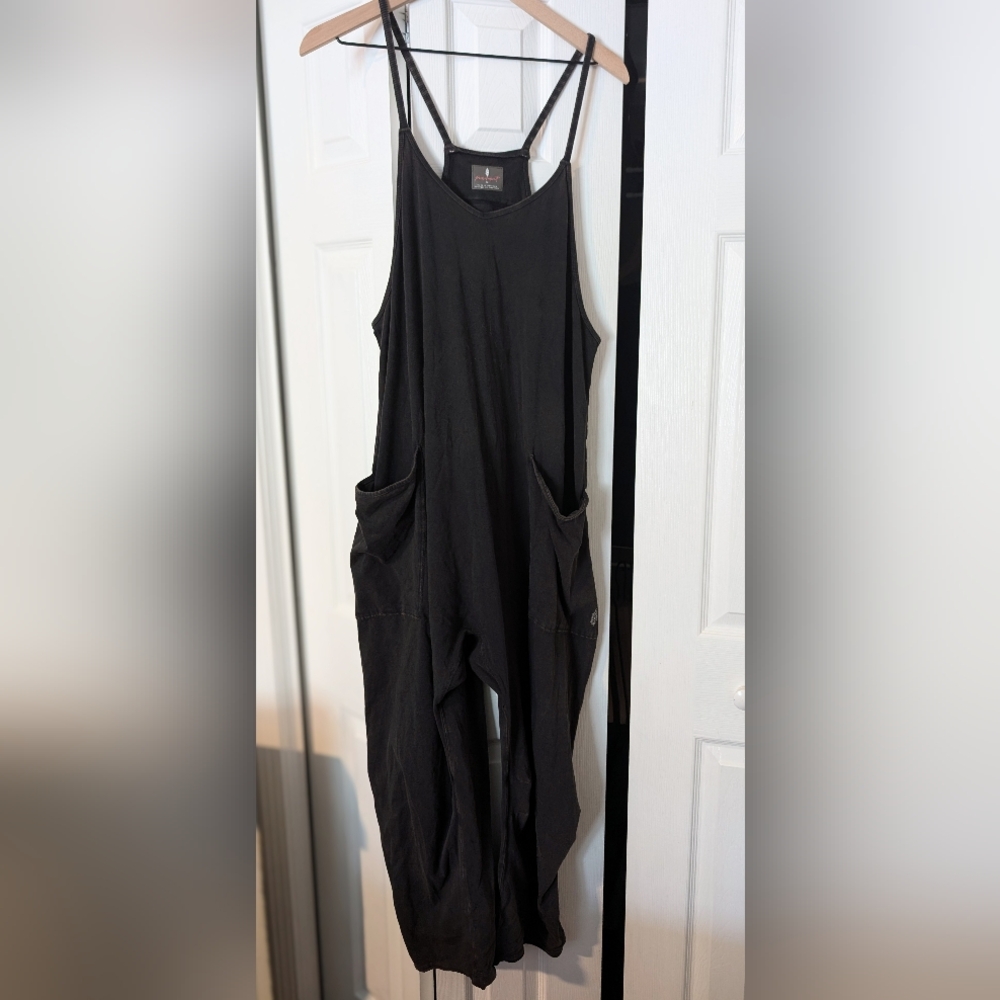 Free People FP Movement Hot Shot Onesie | Washed Black | Size Medium | EUC